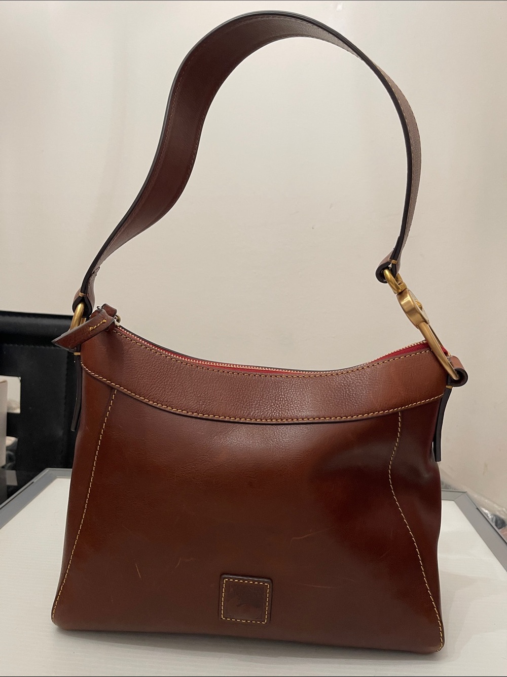 DOONEY & BOURKE LEATHER SHOULDER BAG WOMENS SIZE L